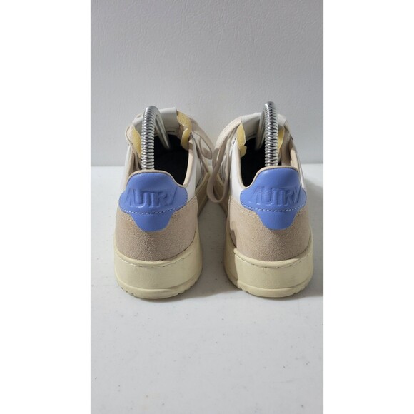 Autry Medalist Low Sneakers White Blue Amazon Leather Beige Suede Size 38 main image 7